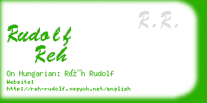 rudolf reh business card